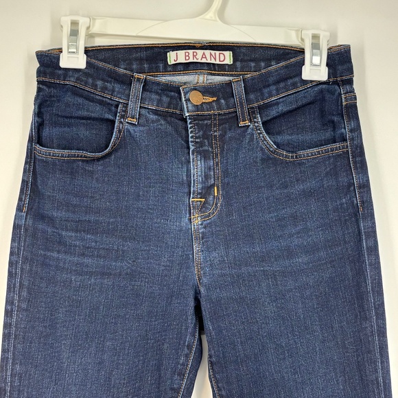 J Brand Womens Sz 26 Maria Skinny Jeans Starless Dark Blue Mid Rise Five Pocket - Picture 1 of 8